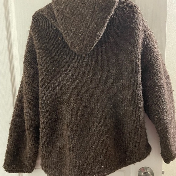 Fleece Lined Wool Hoodie - Picture 2 of 3